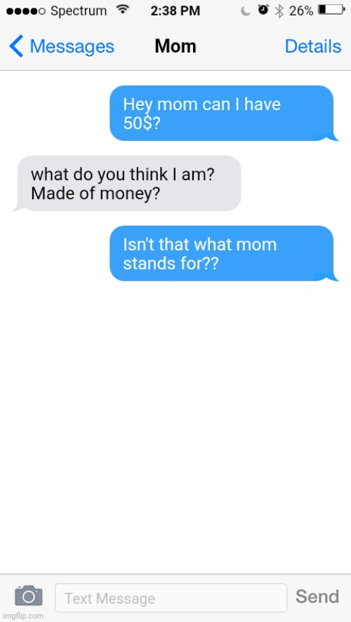 image tagged in made of money,mom,texting | made w/ Imgflip meme maker