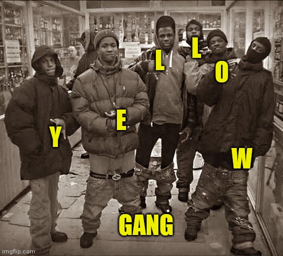 All My Homies Hate | Y E L L O W GANG | image tagged in all my homies hate | made w/ Imgflip meme maker