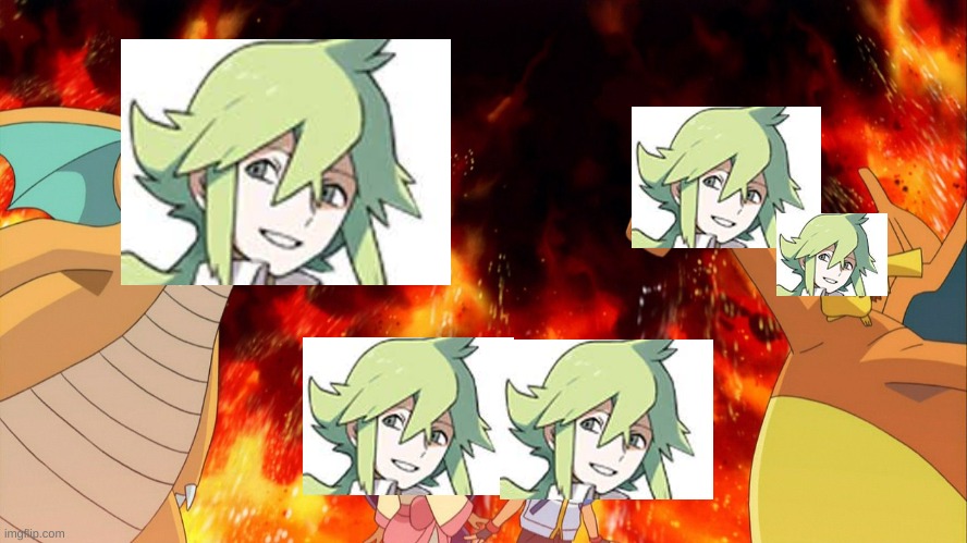 5 of N | image tagged in dragonite vs charizard,n pokemon,n | made w/ Imgflip meme maker