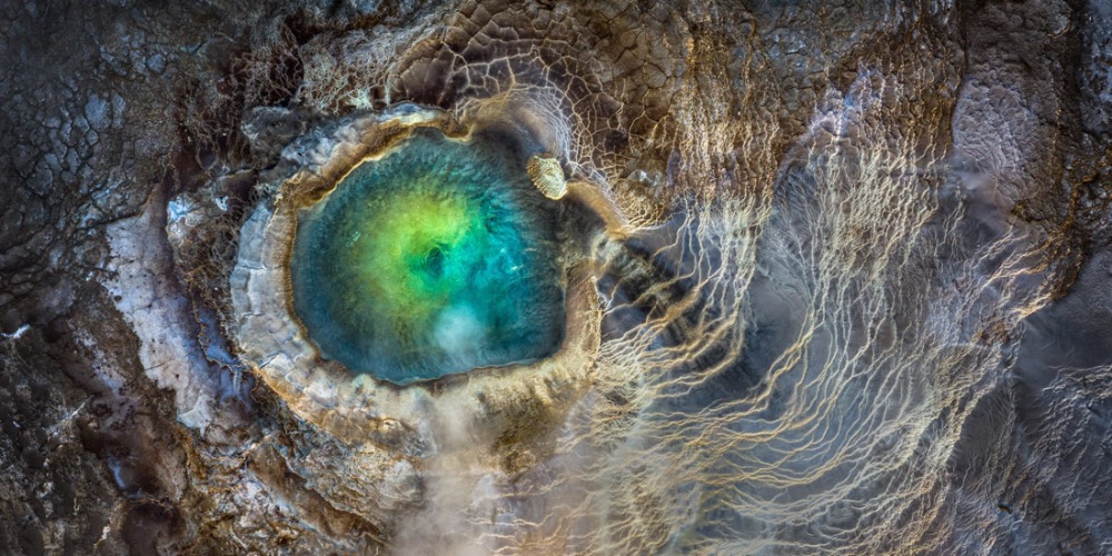 “Dragon Eye” Arial Photo, Iceland. Photo credit: Manish Mamtani | image tagged in awesome,pics,photography | made w/ Imgflip meme maker