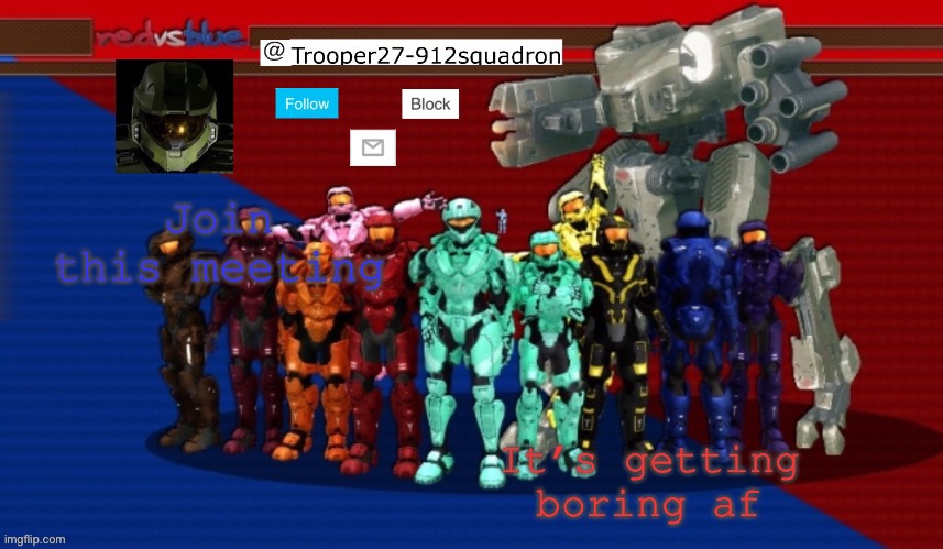 https://imgflip.com/i/4rkfh3 | Join this meeting; It’s getting boring af | image tagged in t27 announcement | made w/ Imgflip meme maker