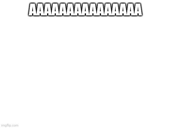 Blank White Template | AAAAAAAAAAAAAAA | image tagged in blank white template | made w/ Imgflip meme maker