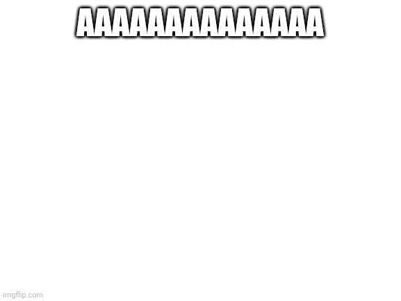 Blank White Template | AAAAAAAAAAAAAA | image tagged in blank white template | made w/ Imgflip meme maker