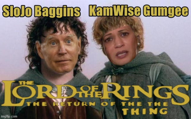 Return Of The Thing | image tagged in lord of the rings,biden,harris,the thing | made w/ Imgflip meme maker