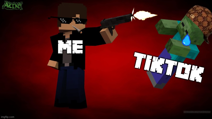 when those short AF thots start tiktoking in class | tiktok; me | image tagged in chrom ender using a gun | made w/ Imgflip meme maker
