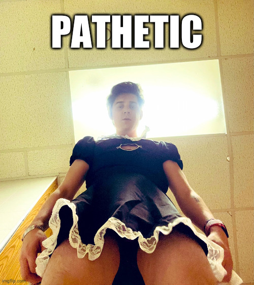 Ethan's Judgement | PATHETIC | image tagged in intimidating ethan | made w/ Imgflip meme maker
