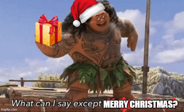 to you! | MERRY CHRISTMAS? | image tagged in memes,funny,what can i say except you're welcome,christmas,merry christmas | made w/ Imgflip meme maker