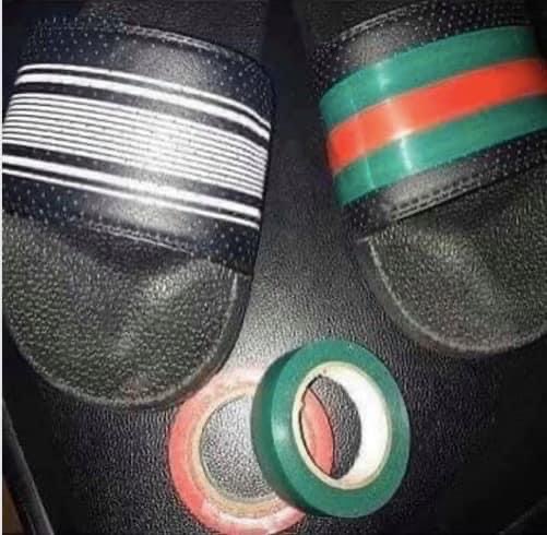Gucci slippers Blank Meme Template