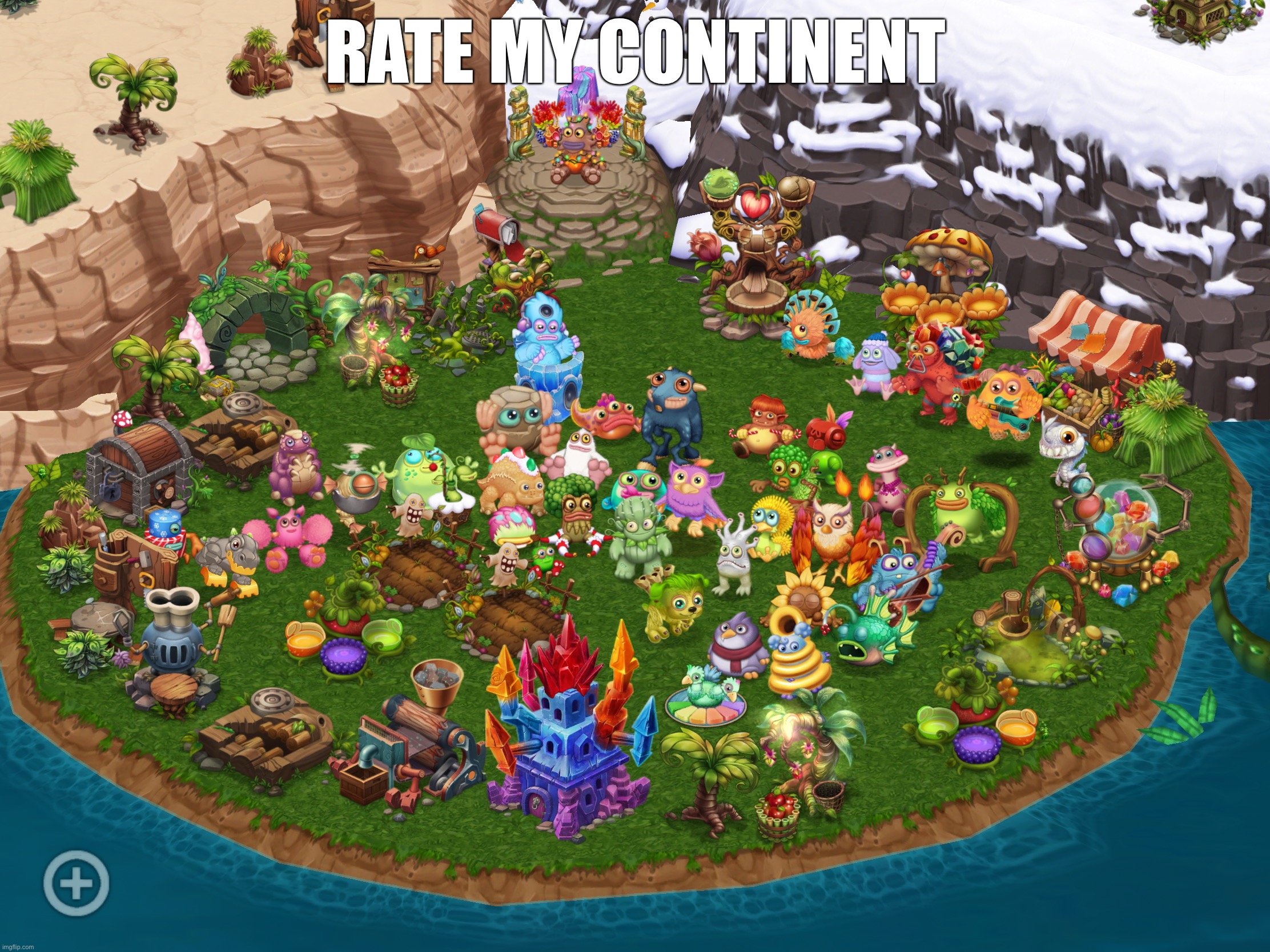 RATE MY CONTINENT | image tagged in my singing monsters,msm | made w/ Imgflip meme maker