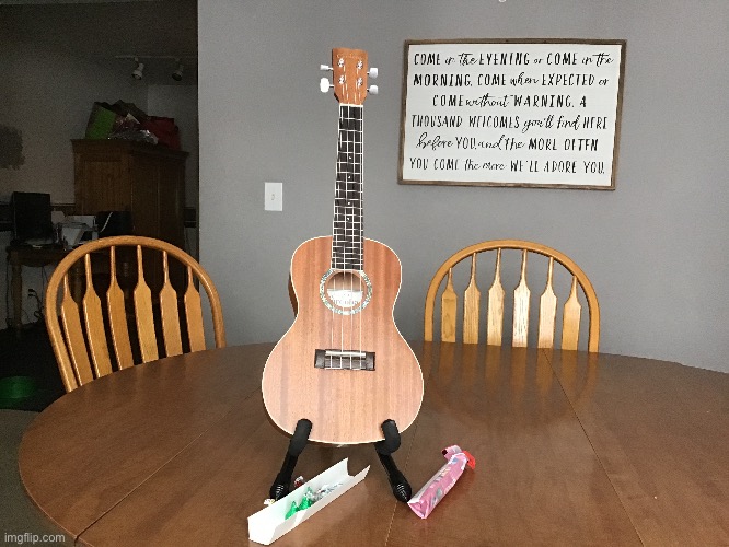 I got a ukulele :D | made w/ Imgflip meme maker