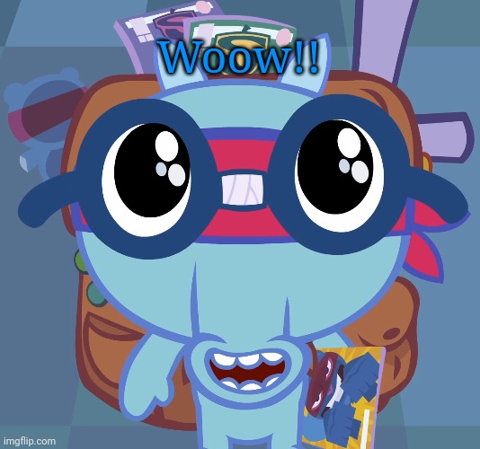 Sniffles's Cute Eyes (HTF) | Woow!! | image tagged in sniffles's cute eyes htf | made w/ Imgflip meme maker