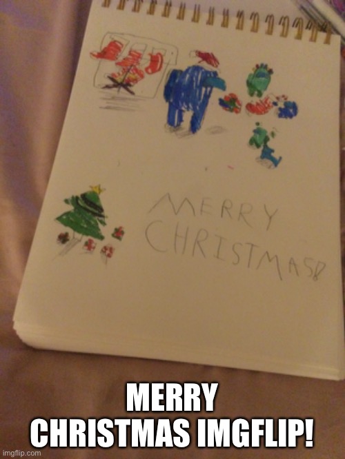 A drawing I made today. | MERRY CHRISTMAS IMGFLIP! | image tagged in among us,christmas | made w/ Imgflip meme maker