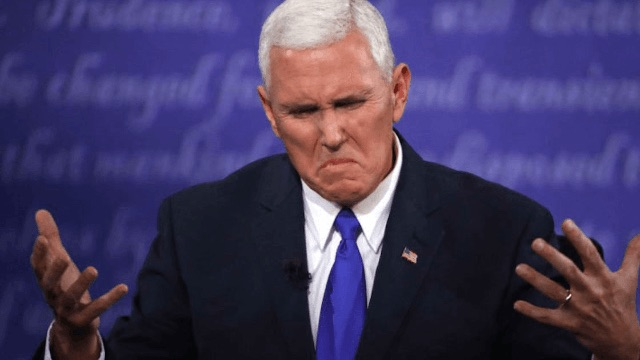 Mike Pence grimace Blank Meme Template