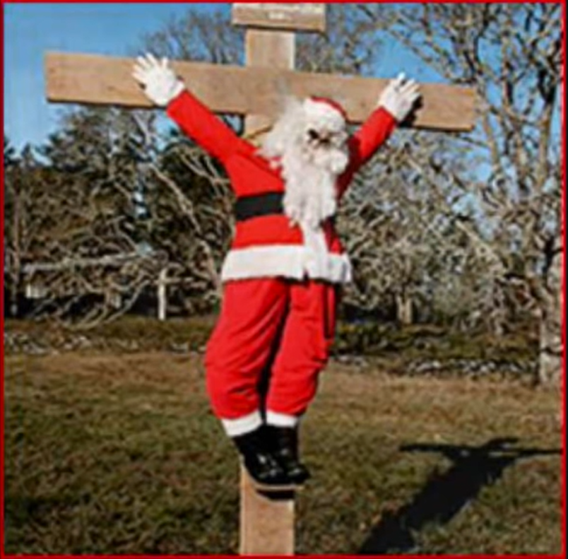 High Quality Remember, Santa Died For Your Sins Blank Meme Template