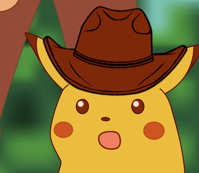 Surpised pikachu texan Blank Meme Template