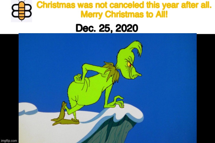 Merry Christmas Everyone! | Christmas was not canceled this year after all.
Merry Christmas to All! Dec. 25, 2020 | image tagged in christmas,merry christmas | made w/ Imgflip meme maker