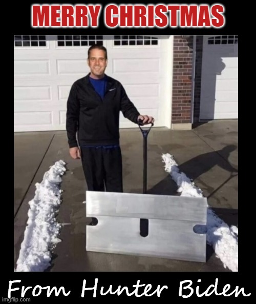 MERRY CHRISTMAS; From Hunter Biden | image tagged in joe biden,hunter biden,biden,seems legit,don't do drugs | made w/ Imgflip meme maker