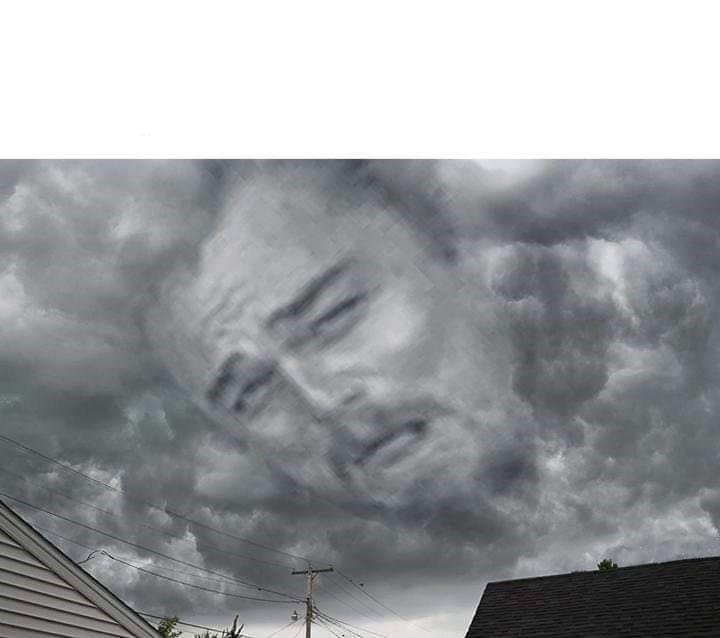 Leo Cloud In Sky Blank Meme Template