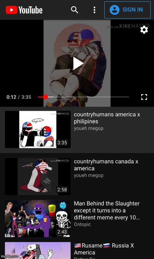 meanwhile on youtube... | image tagged in memes,funny,countryhumans,why,first world problems | made w/ Imgflip meme maker