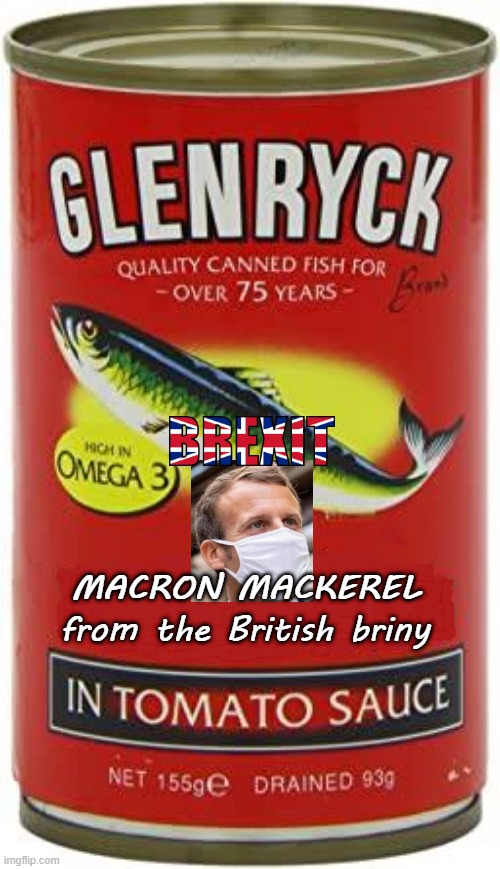 Macron Mackerel | MACRON MACKEREL; from the British briny | image tagged in thatbritishviolaguy | made w/ Imgflip meme maker