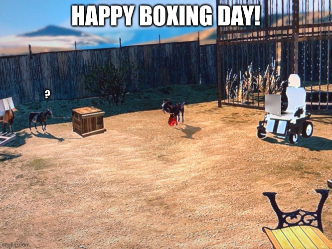 Happy boxing day! Now be lazy all you want! | HAPPY BOXING DAY! ? | image tagged in boxing day | made w/ Imgflip meme maker