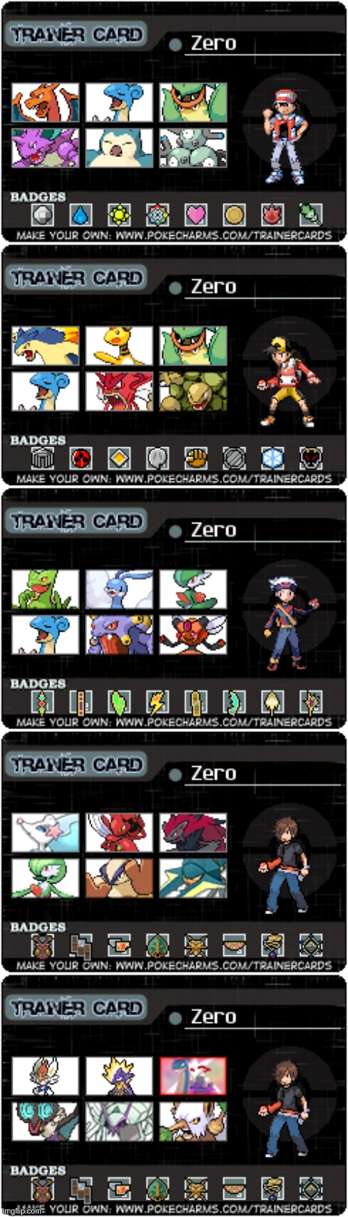 Pokecharms trainer card maker
