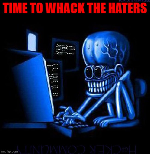 TIME TO WHACK THE HATERS | made w/ Imgflip meme maker