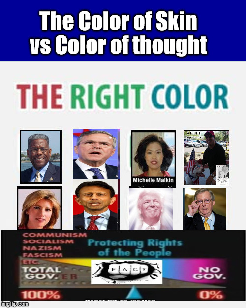 Racism END with MORE racism | The Color of Skin vs Color of thought | image tagged in biden,antifa,election,blm,racism,kafka trap | made w/ Imgflip meme maker