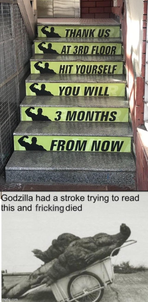image tagged in godzilla had a stroke trying to read this and fricking died,memes,funny | made w/ Imgflip meme maker