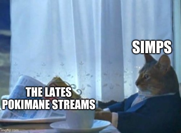 I Should Buy A Boat Cat | SIMPS; THE LATES POKIMANE STREAMS | image tagged in memes,i should buy a boat cat | made w/ Imgflip meme maker