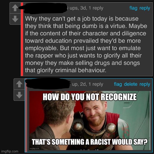 image tagged in racism,idiot | made w/ Imgflip meme maker