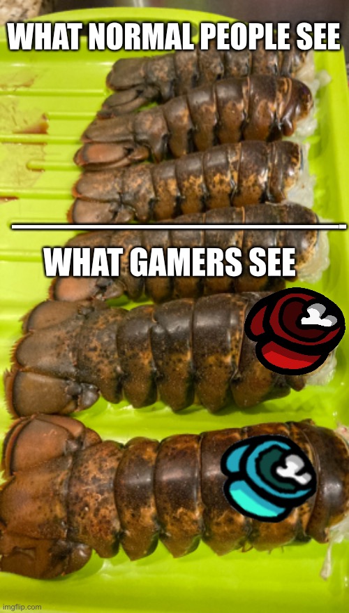 WHAT NORMAL PEOPLE SEE; ————————————-; WHAT GAMERS SEE | image tagged in among us,gaming,funny memes | made w/ Imgflip meme maker