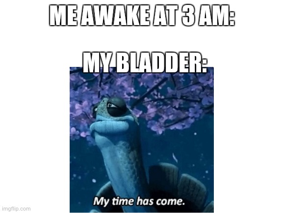 Why does it do this though | ME AWAKE AT 3 AM:; MY BLADDER: | image tagged in funny | made w/ Imgflip meme maker