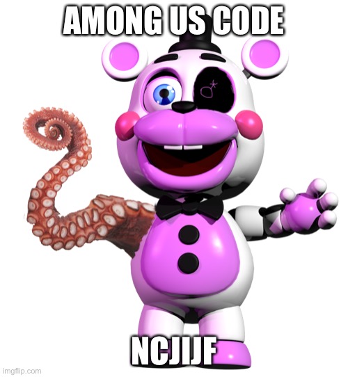 Cursed Helpy | AMONG US CODE; NCJIJF | image tagged in cursed helpy | made w/ Imgflip meme maker