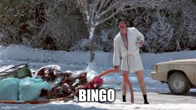 Christmas Vacation Uncle Eddie | BINGO | image tagged in christmas vacation uncle eddie | made w/ Imgflip meme maker