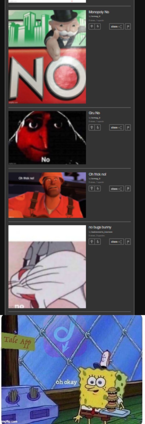 wtf lol | image tagged in oh okay spongebob | made w/ Imgflip meme maker