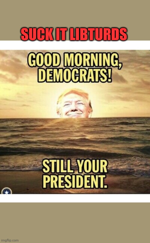 SUCK IT LIBTURDS | image tagged in stupid liberals | made w/ Imgflip meme maker