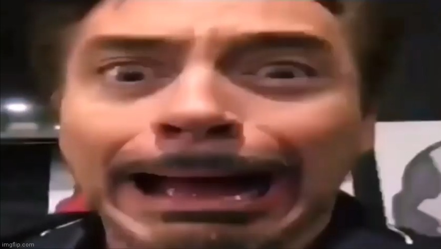 Robert Downey Jr Screaming | image tagged in robert downey jr screaming | made w/ Imgflip meme maker