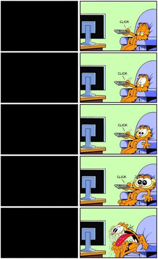 Garfield TV Blank Meme Template