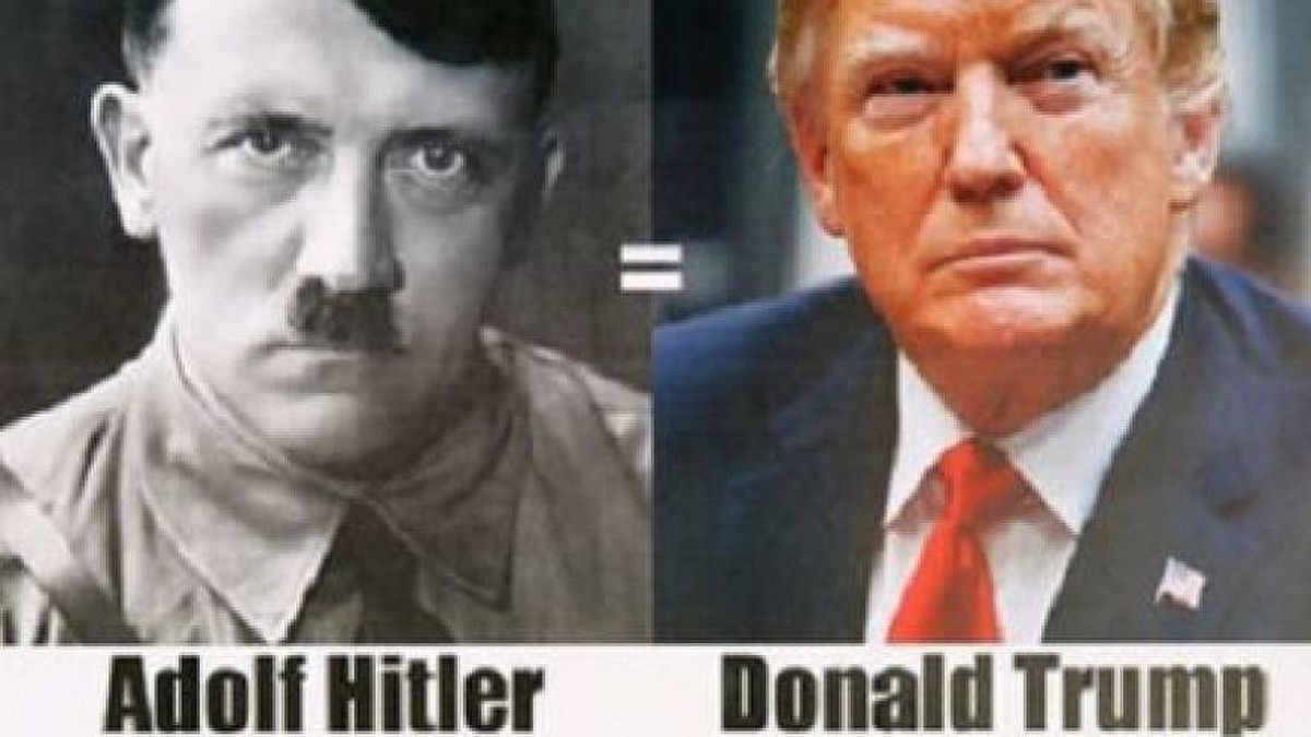 Hitler vs Trump Blank Meme Template