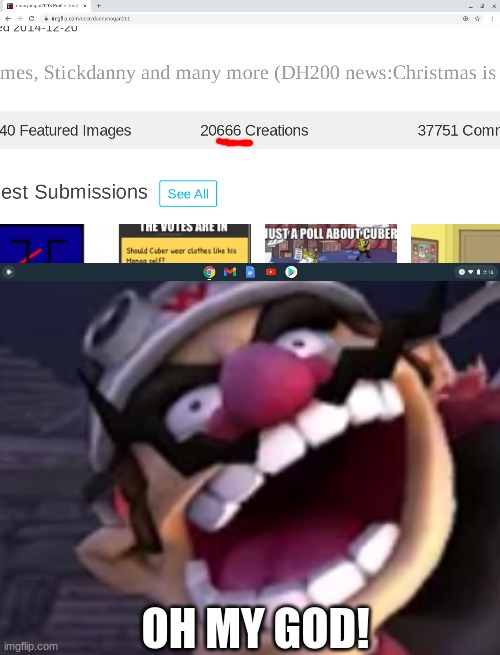 OH SHI | OH MY GOD! | image tagged in wario | made w/ Imgflip meme maker