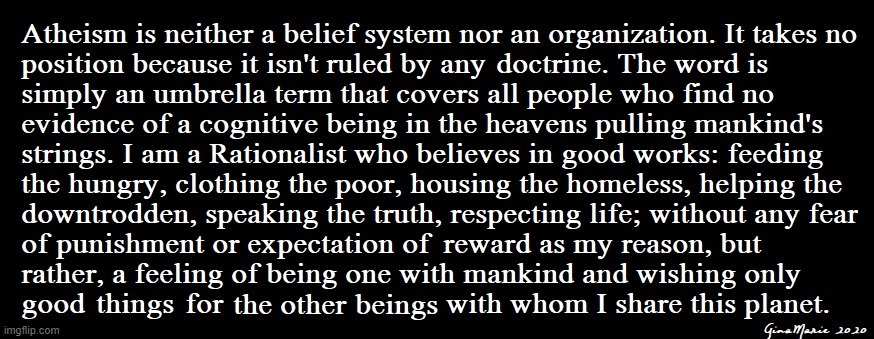 Atheism - Rationalism | image tagged in atheism,rationalism,love,respect,religion | made w/ Imgflip meme maker