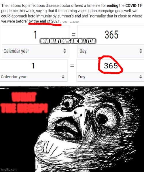Gasp Rage Face Meme | HOW MANY DAYS ARE IN A YEAR; WHAT THE HECK?! | image tagged in memes,gasp rage face | made w/ Imgflip meme maker