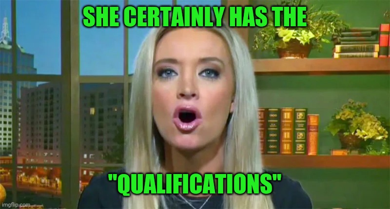 SHE CERTAINLY HAS THE "QUALIFICATIONS" | made w/ Imgflip meme maker