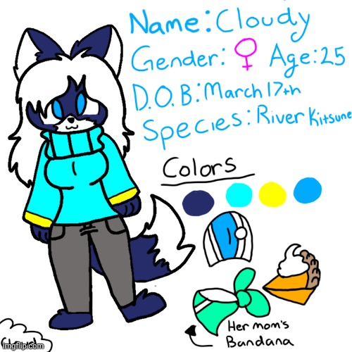 Cloudy's official ref sheet! | made w/ Imgflip meme maker