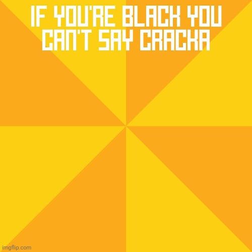 IF YOU'RE BLACK YOU CAN'T SAY CRACKA | image tagged in black privilege meme new | made w/ Imgflip meme maker