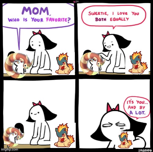 mom who is your favorite | image tagged in mom who is your favorite | made w/ Imgflip meme maker