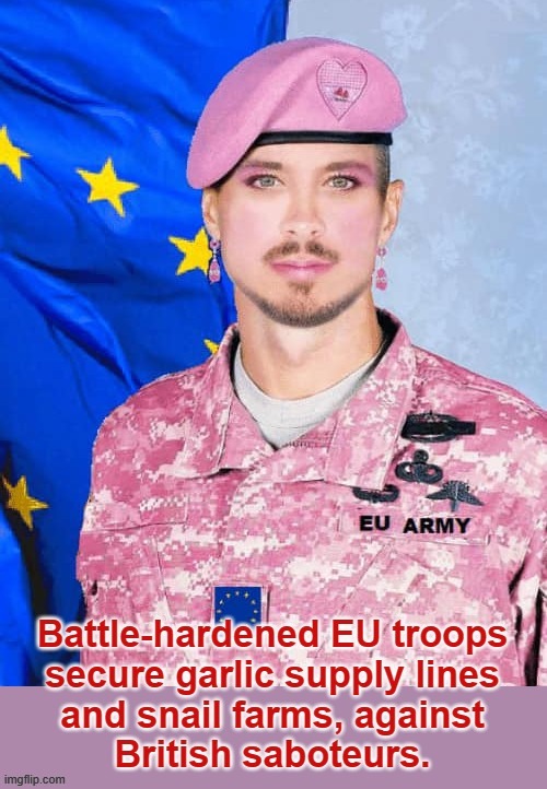 EU Army | image tagged in garlic bread | made w/ Imgflip meme maker