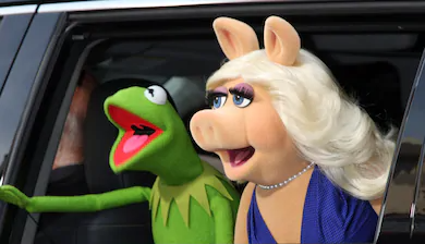 High Quality Kermit And Miss Piggy Blank Meme Template