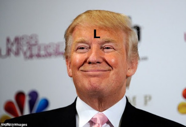 Donald trump approves | L | image tagged in donald trump approves | made w/ Imgflip meme maker